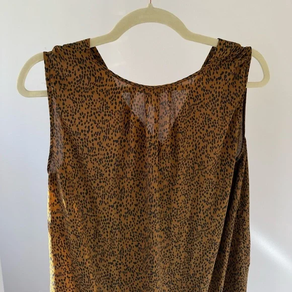 Sleeveless Animal Print Blouse – Size 8 (EUR 38) - Picture 2 of 3